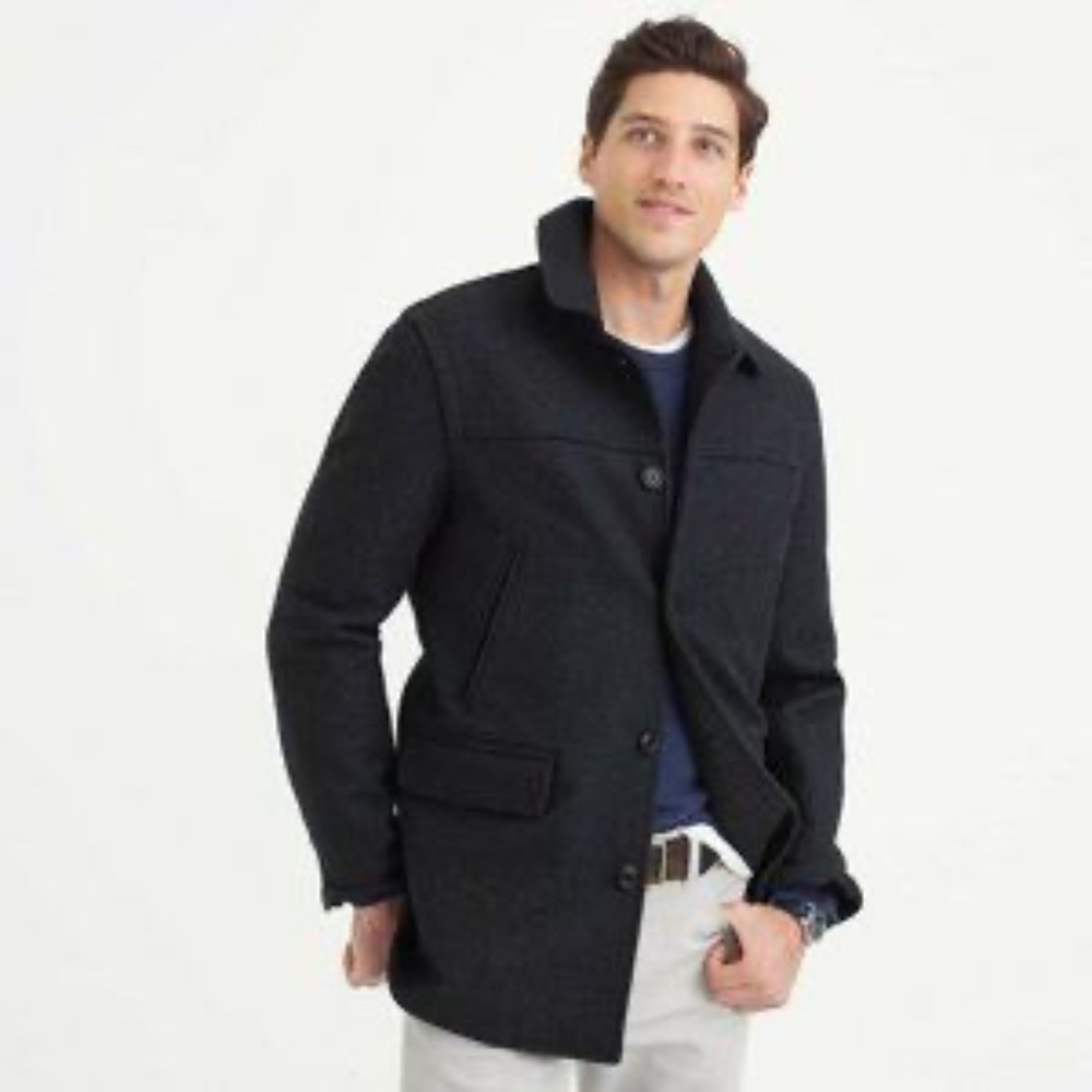 J.Crew 100% Wool University Coat with Thinsulate XL - Like New